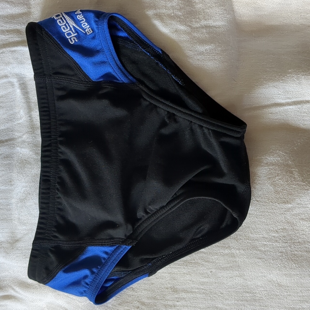Speedo Briefs Swimsuit Blue Black 24/8yr